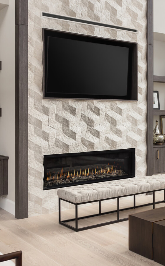 D6315 Modern Gas Fireplace